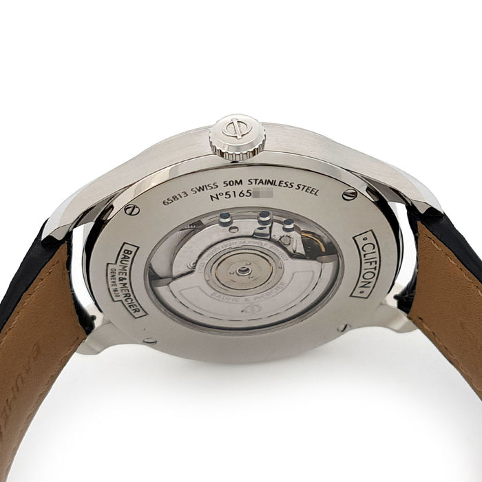 Baume & Mercier 
クリフトン GMT パワーリザーブ 
箱ギャラ付
