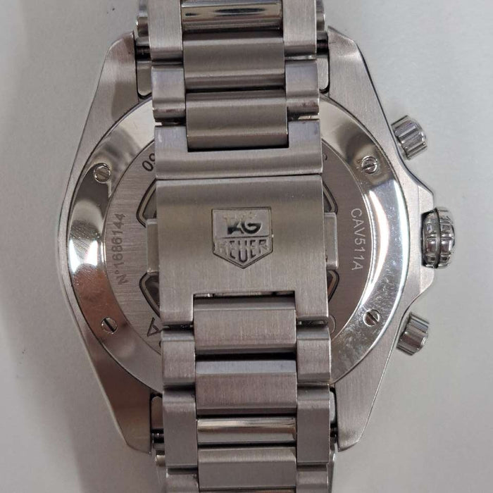 【WHOLESALES】
TAG HEUER 
CAV511A.BA0902 
グランドカレラ キャリバー17 
箱(内箱劣化)　ギャランティ　クロノメーター証　コマ