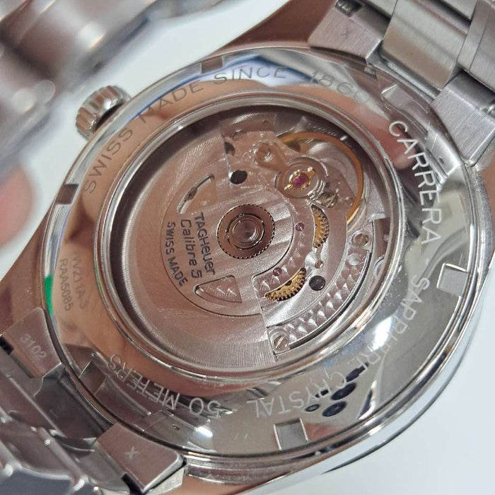 【WHOLESALES】
TAG HEUER 
WV211A-3 
箱(内箱劣化)　ギャランティ(ショップ印のみ)　純正レザーベルト×1(使用感小)　純正Dバックル×1