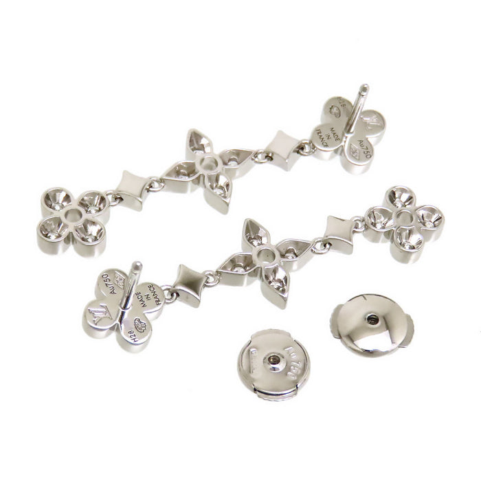 LOUIS VUITTON 
Boucle d'Oreille Dentelle de Monogram Earrings