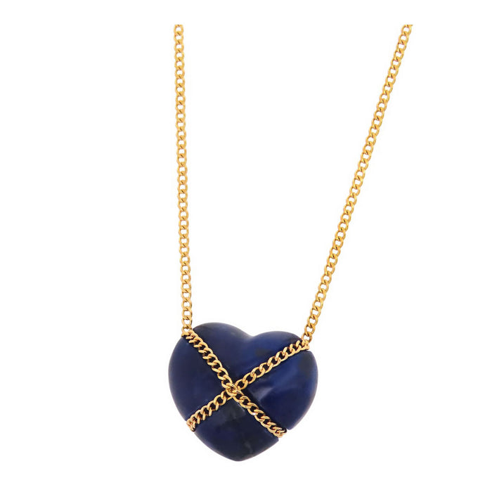 TIFFANY&Co. 
Chain Cross Heart Necklace