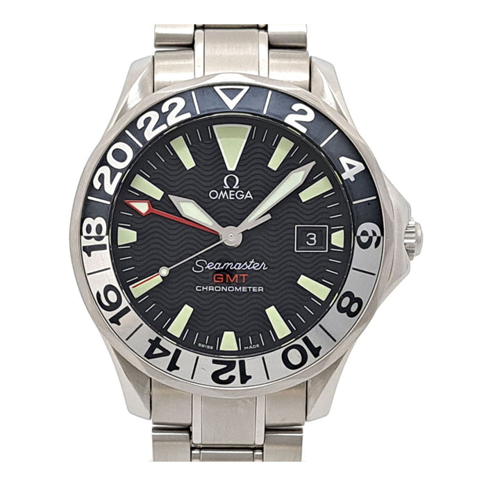 OMEGA 
Seamaster 300 GMT 50th Anniversary 
With box and warranty