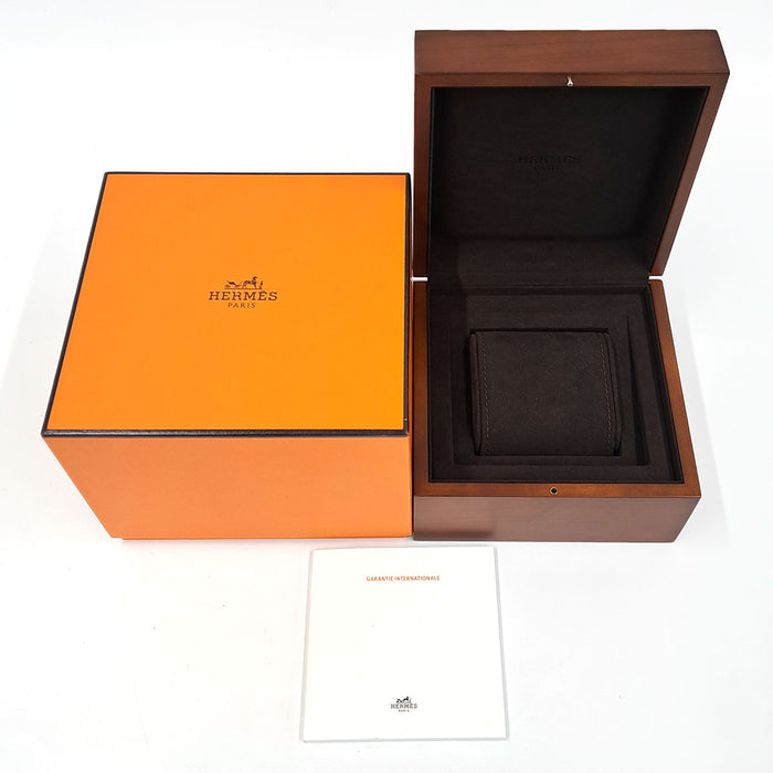 HERMES 
Montre H Double Jeu 
Avec boîte et certificat