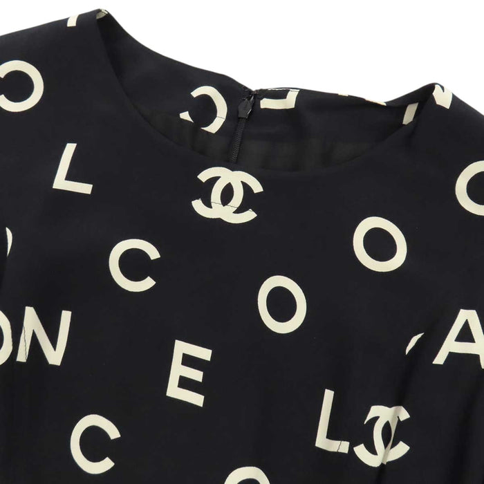 CHANEL 
COCO CC ロゴ 97P 
ココマーク シルク ワンピース
