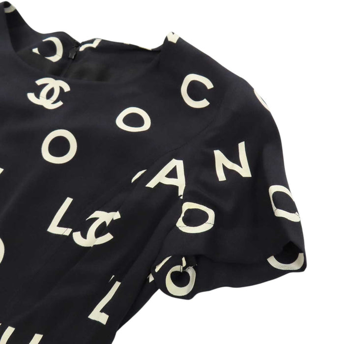 CHANEL 
COCO CC ロゴ 97P 
ココマーク シルク ワンピース