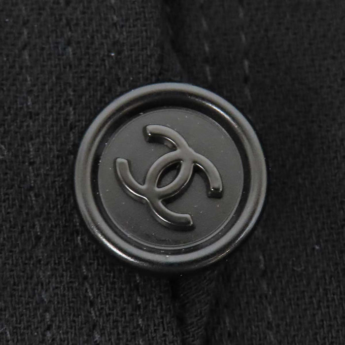 CHANEL 
COCO CC Coco Button Wool Silk 97P 
CC Mark Vintage Long Jacket
