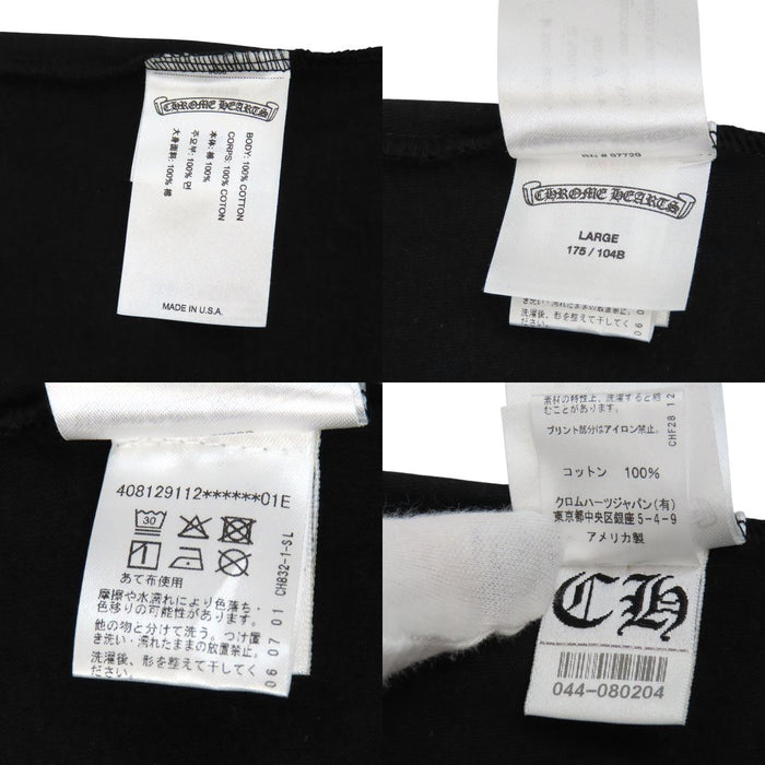 CHROME HEARTS  
CH Arm Logo Cotton  
Neck Logo Long Sleeve T-Shirt