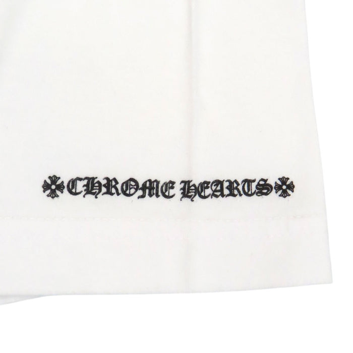 CHROME HEARTS 
CH Scroll Label Logo Cotton 
Horseshoe Print T-Shirt