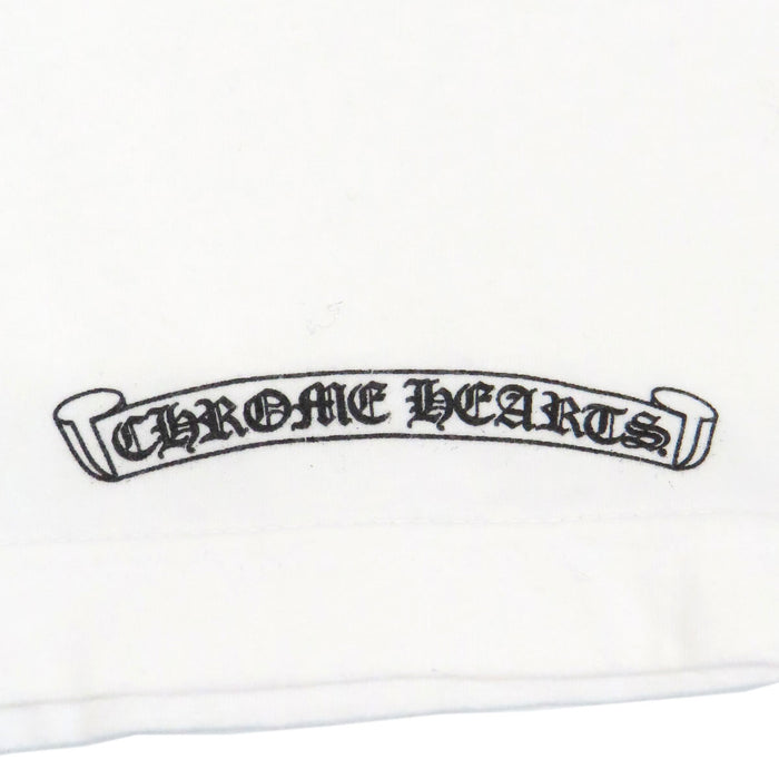 CHROME HEARTS 
CH Scroll Label Logo Cotton 
Horseshoe Print T-Shirt