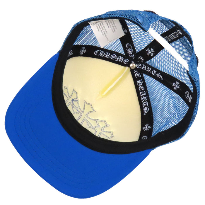 CHROME HEARTS  
CH Cross Ball Scroll Label Cotton Mesh  
Cemetery Cross Patch Trucker Cap