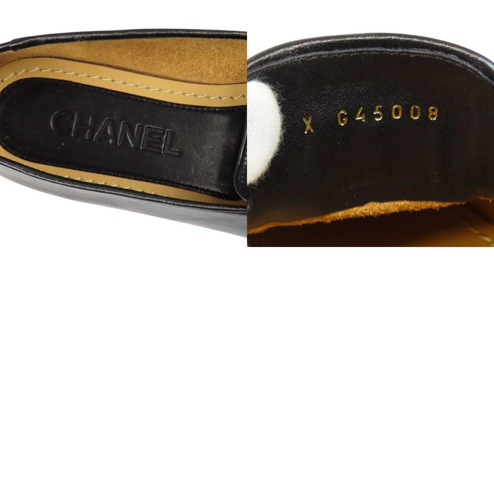 CHANEL 
COCO CC ゴールドカラー金具 レザー 
ココマーク シャイニー カーフ ローファー