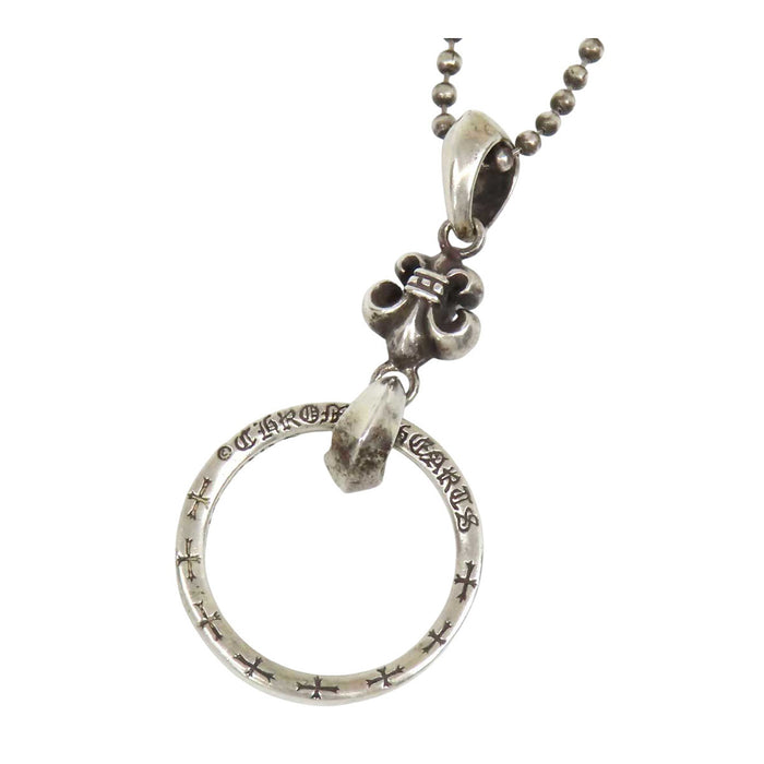 CHROME HEARTS 
CH スターリングシルバー 2002年刻印 
BSフレア NTFL アイウェアループ ネックレス
