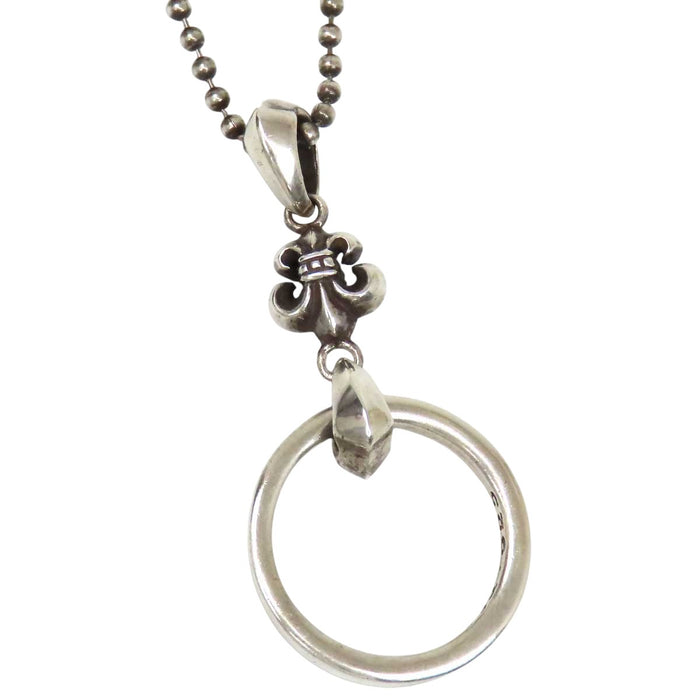 CHROME HEARTS 
CH スターリングシルバー 2002年刻印 
BSフレア NTFL アイウェアループ ネックレス