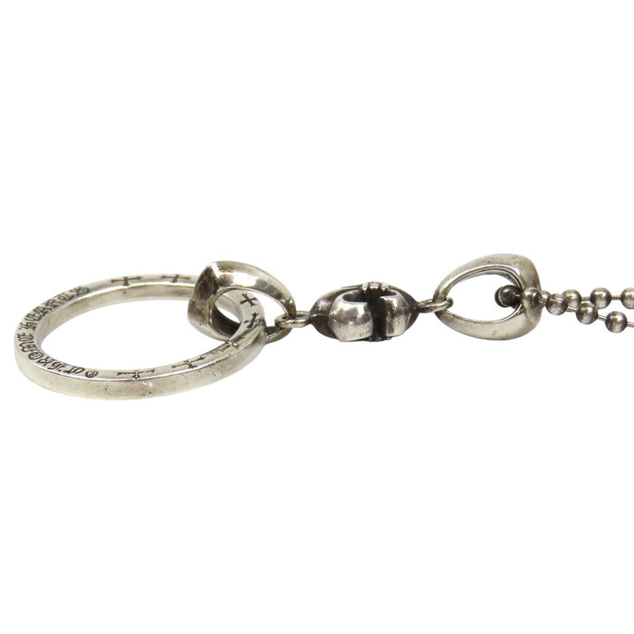 CHROME HEARTS 
CH スターリングシルバー 2002年刻印 
BSフレア NTFL アイウェアループ ネックレス