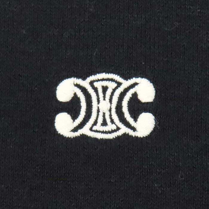 CELINE 
ロゴ 刺繍 コットン カシミヤ混 スウェット 
トリオンフ エンブロイダリー フーディ