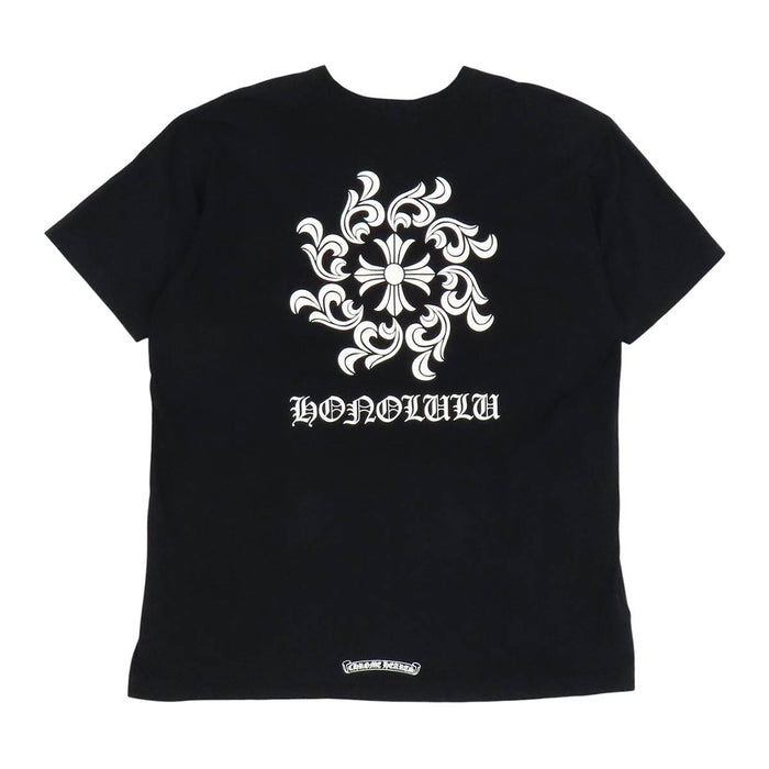 CHROME HEARTS 
HONOLULU ホースシュー スクロールラベル コットン 
ホノルル限定 CH シャイン Tシャツ