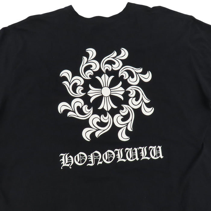 CHROME HEARTS 
HONOLULU Horseshoe Scroll Label Cotton 
Honolulu Limited CH Shine T-shirt