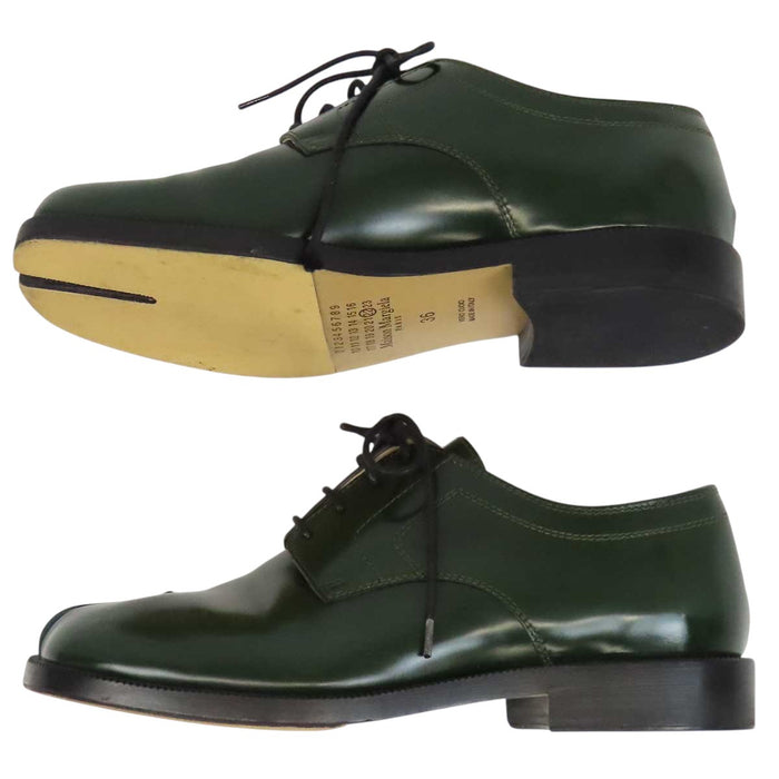 Maison Margiela 
レザー 足袋 レースアップ ステッチ 
Tabi タビ ローファー