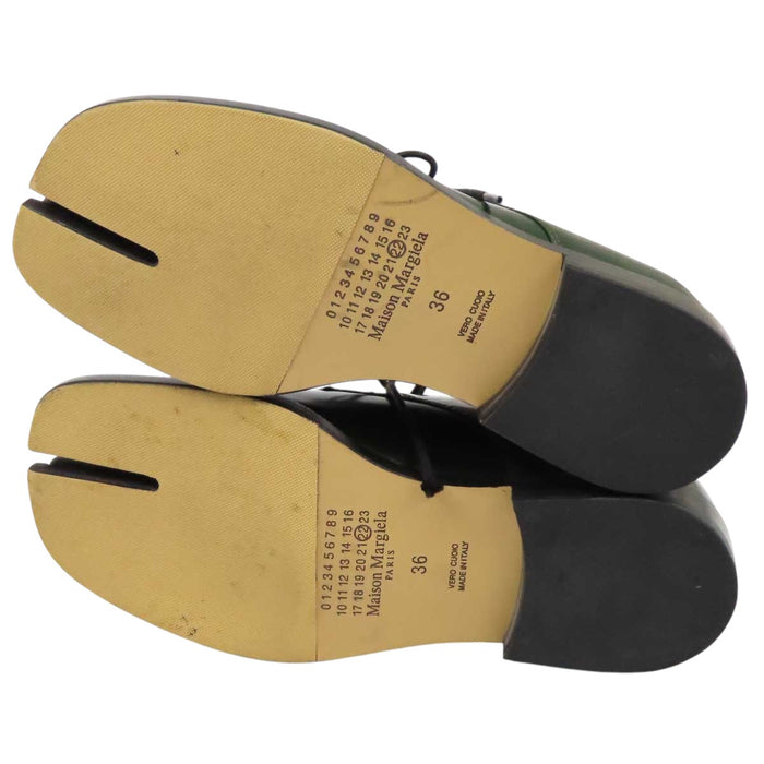 Maison Margiela 
レザー 足袋 レースアップ ステッチ 
Tabi タビ ローファー