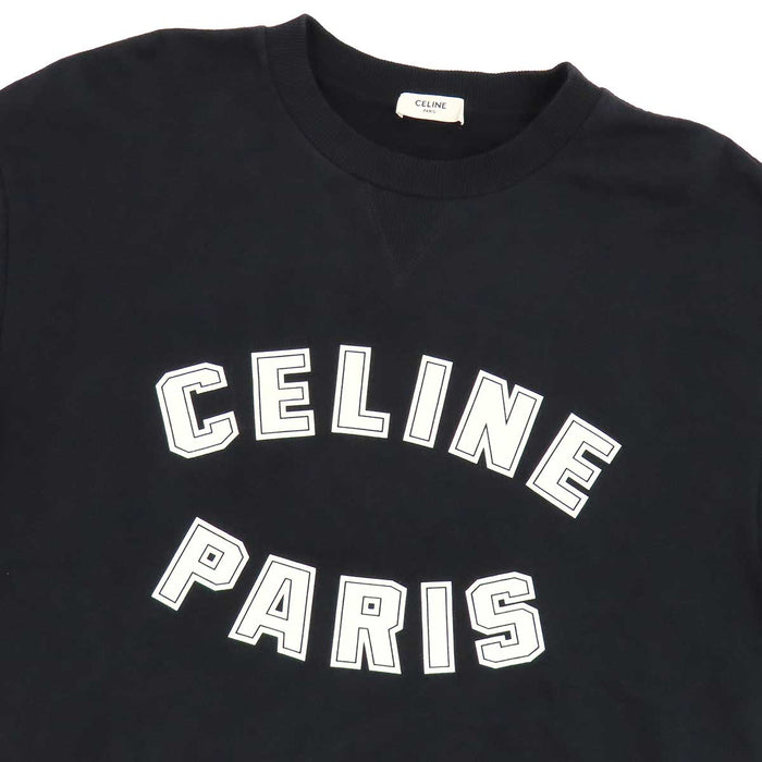 CELINE 
コットン 
ロゴ プリント スウェット