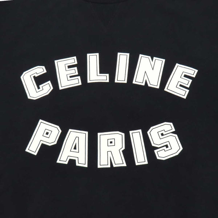 CELINE 
Cotton 
Logo Print Sweatshirt