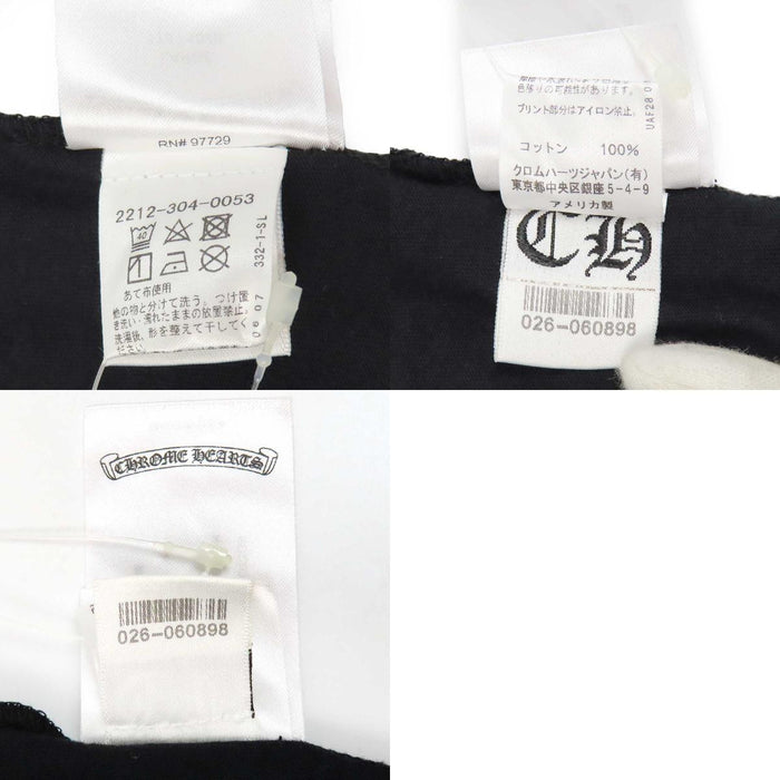 CHROME HEARTS 
CH フローラルクロス コットン 
袖フローラル ホースシュー ロングスリーブ Tシャツ