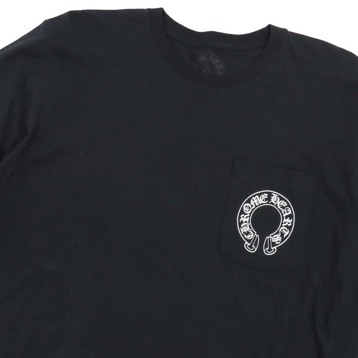CHROME HEARTS 
CH フローラルクロス コットン 
袖フローラル ホースシュー ロングスリーブ Tシャツ