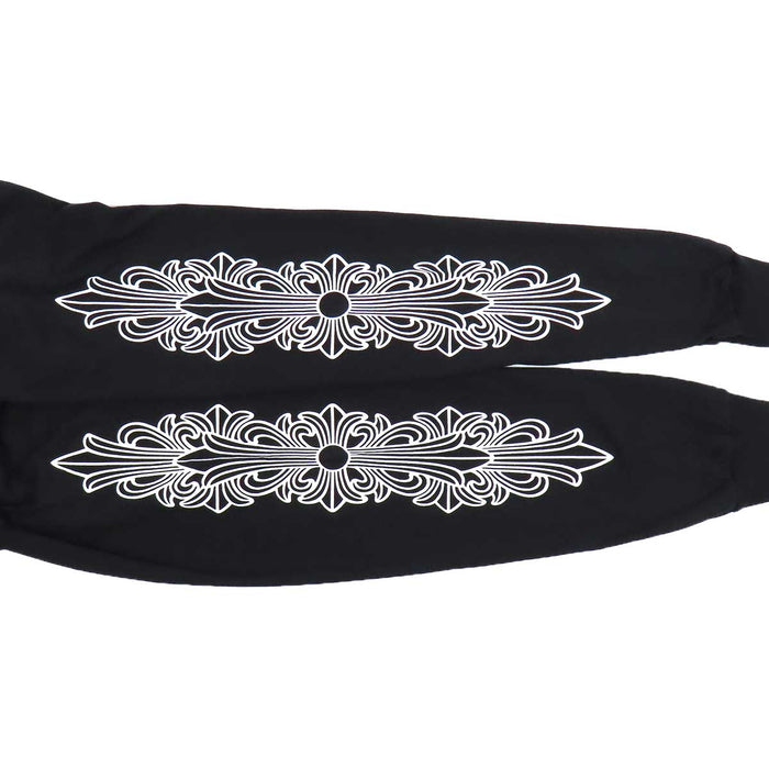 CHROME HEARTS 
CH フローラルクロス コットン 
袖フローラル ホースシュー ロングスリーブ Tシャツ