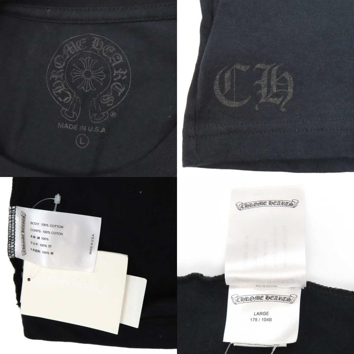 CHROME HEARTS 
CH フローラルクロス コットン 
袖フローラル ホースシュー ロングスリーブ Tシャツ