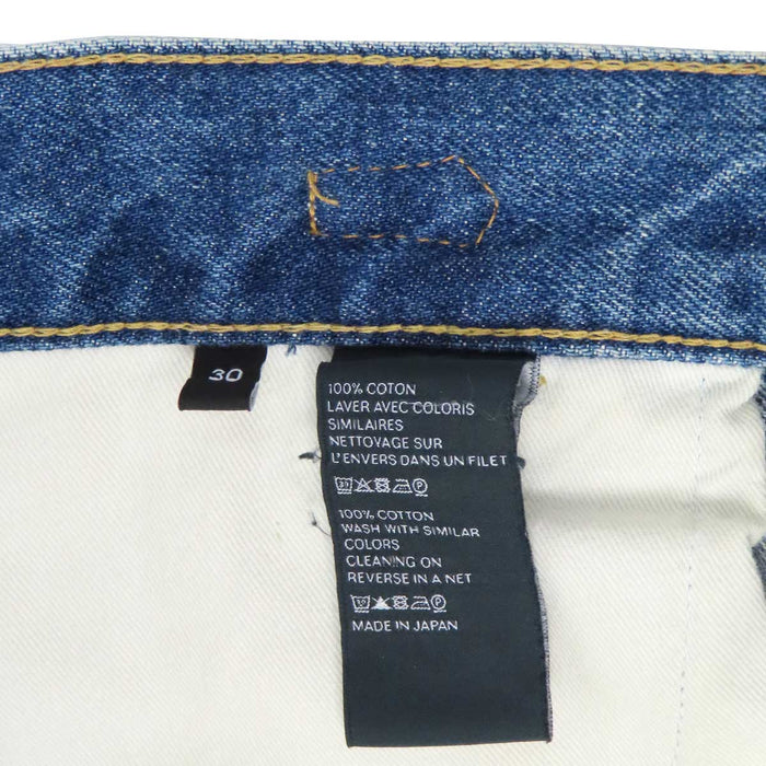 CELINE 
Logo Cotton Gold Color Metal 
Triomphe Denim Pants