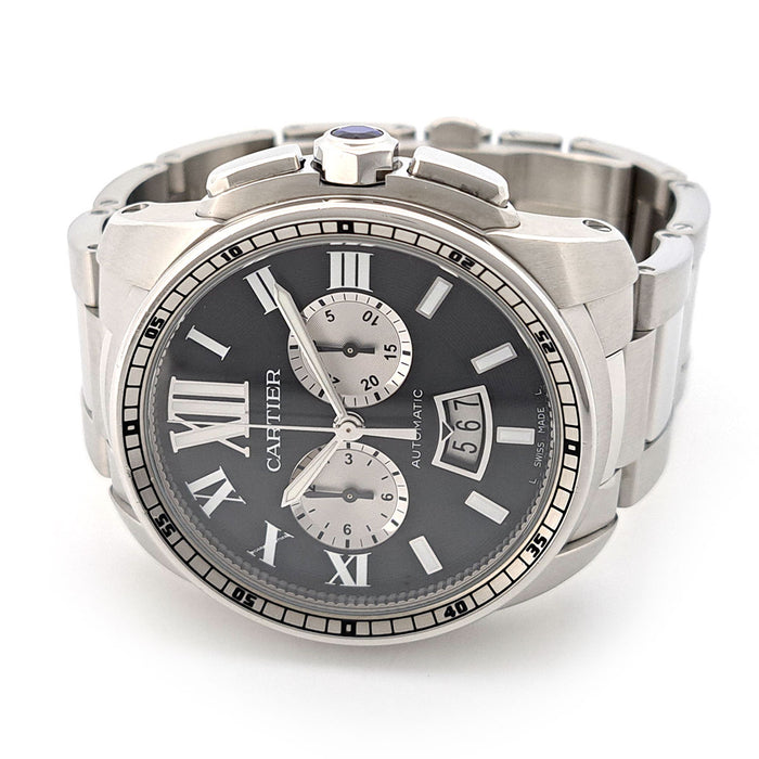 CARTIER 
Montre Calibre de Cartier Chronographe