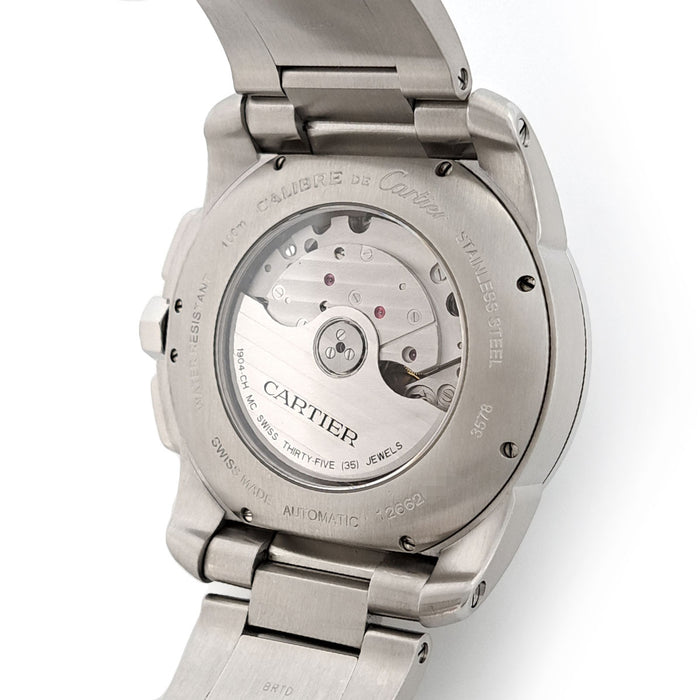 CARTIER 
Montre Calibre de Cartier Chronographe
