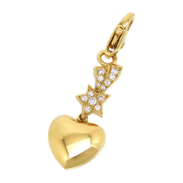 CHANEL  
Comet Shooting Star Swing Heart Charm