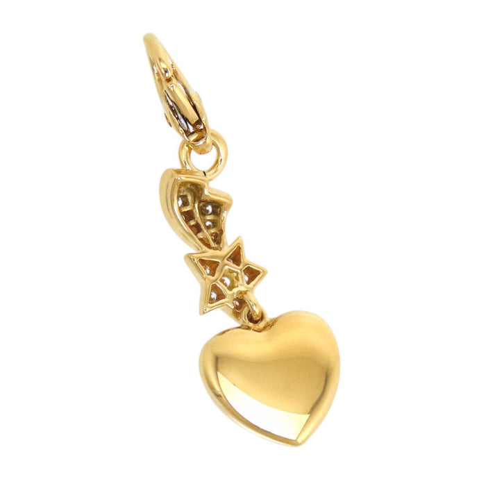CHANEL  
Comet Shooting Star Swing Heart Charm