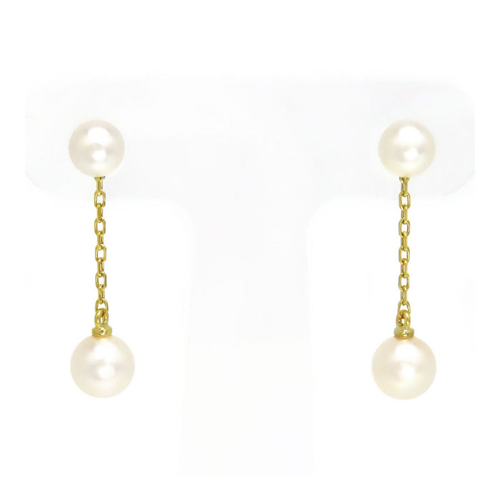 MIKIMOTO 
パール ドロップ ピアス