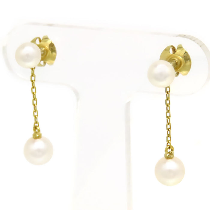 MIKIMOTO 
パール ドロップ ピアス