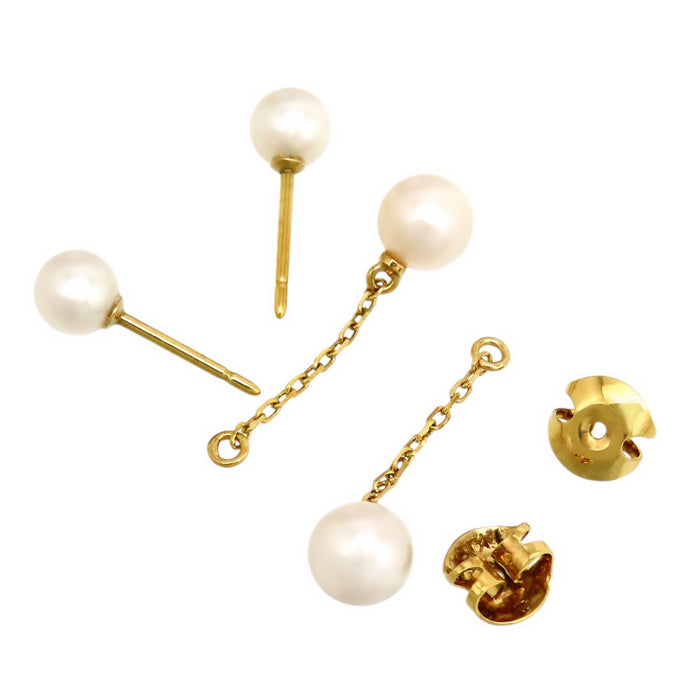 MIKIMOTO 
パール ドロップ ピアス