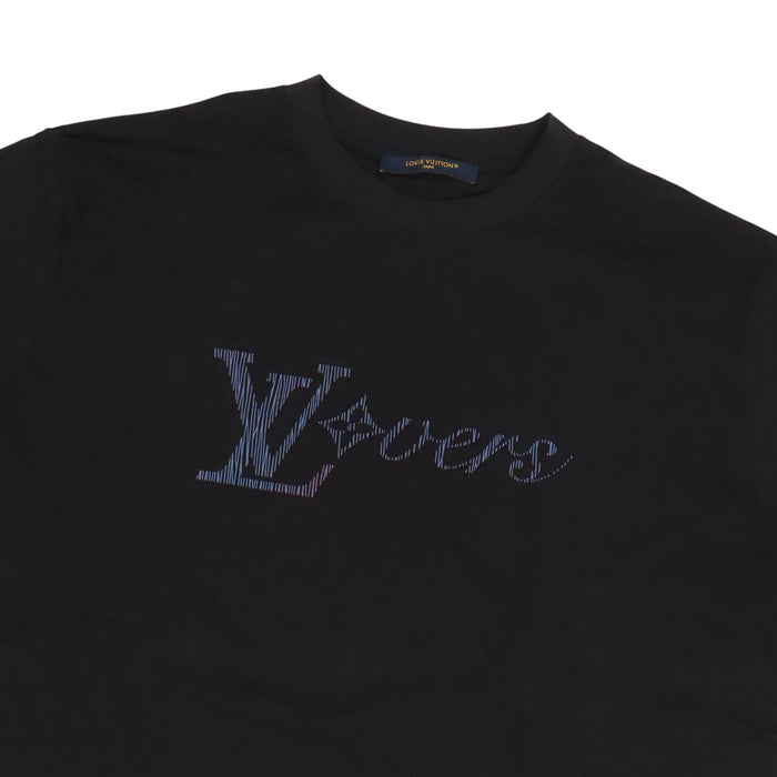LOUIS VUITTON 
RM252MV NPG HTY08W ロゴ コットン 
イリデセント LV バーズ Tシャツ