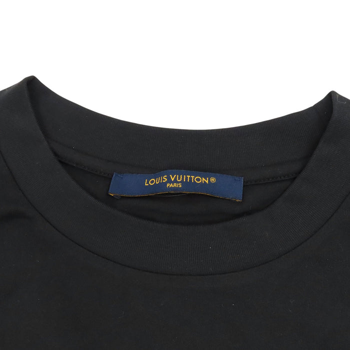 LOUIS VUITTON 
RM252MV NPG HTY08W ロゴ コットン 
イリデセント LV バーズ Tシャツ