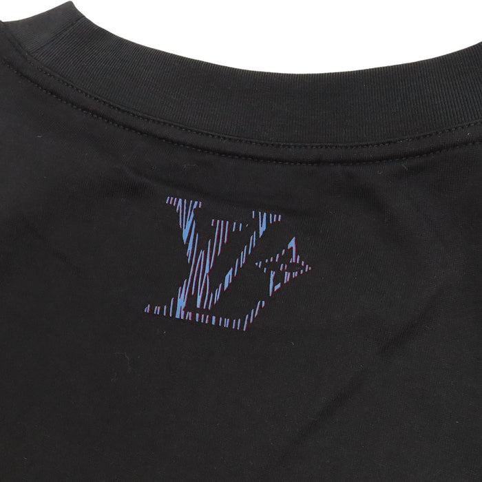 LOUIS VUITTON 
RM252MV NPG HTY08W ロゴ コットン 
イリデセント LV バーズ Tシャツ