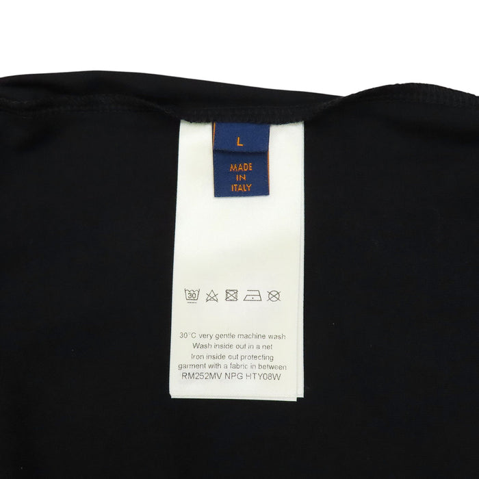 LOUIS VUITTON 
RM252MV NPG HTY08W ロゴ コットン 
イリデセント LV バーズ Tシャツ
