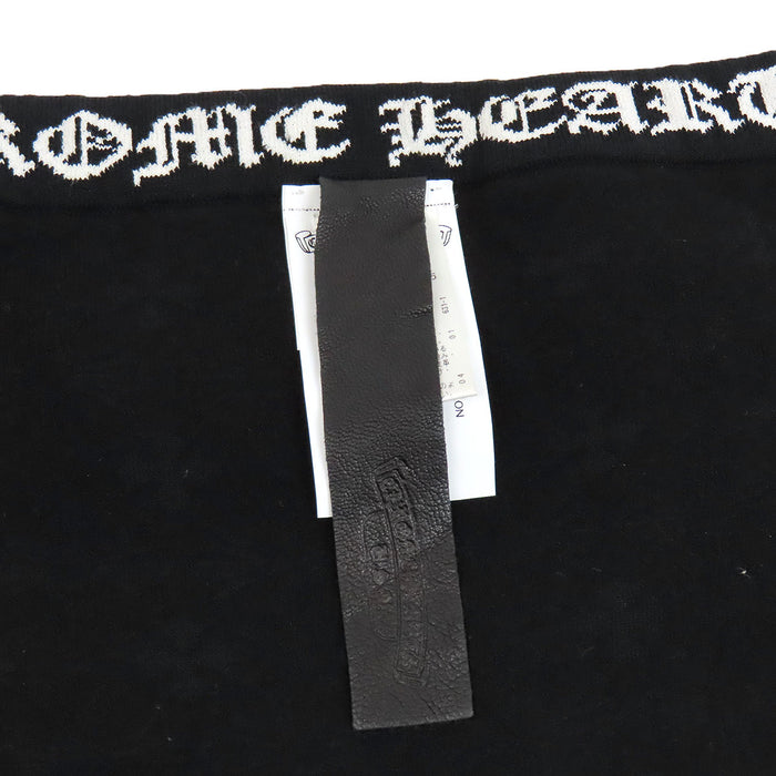 CHROME HEARTS  
Jupe longue à motif intégral avec fentes latérales en rayonne, logo taille Y NOT CH Plus