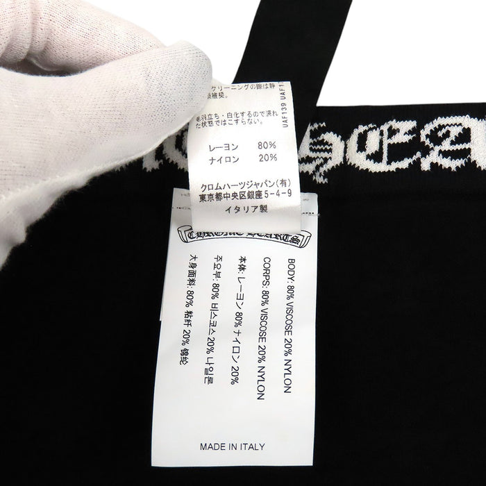 CHROME HEARTS  
Jupe longue à motif intégral avec fentes latérales en rayonne, logo taille Y NOT CH Plus