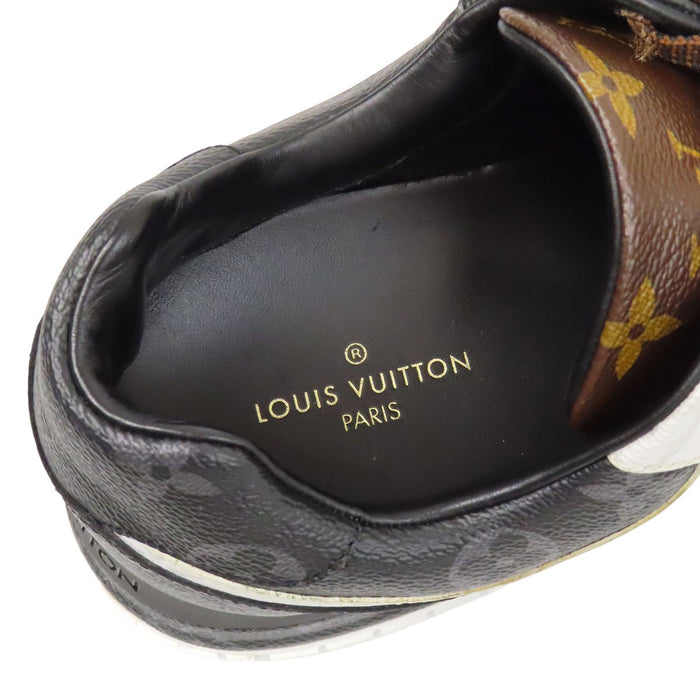 LOUIS VUITTON 
LV レザー レースアップ 
ランアウェイ ライン スニーカー 
モノグラム