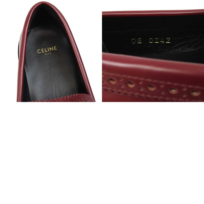 CELINE 
ロゴ フリンジ チェーン ゴールドカラー金具 
トリオンフ マーガレット ローファー