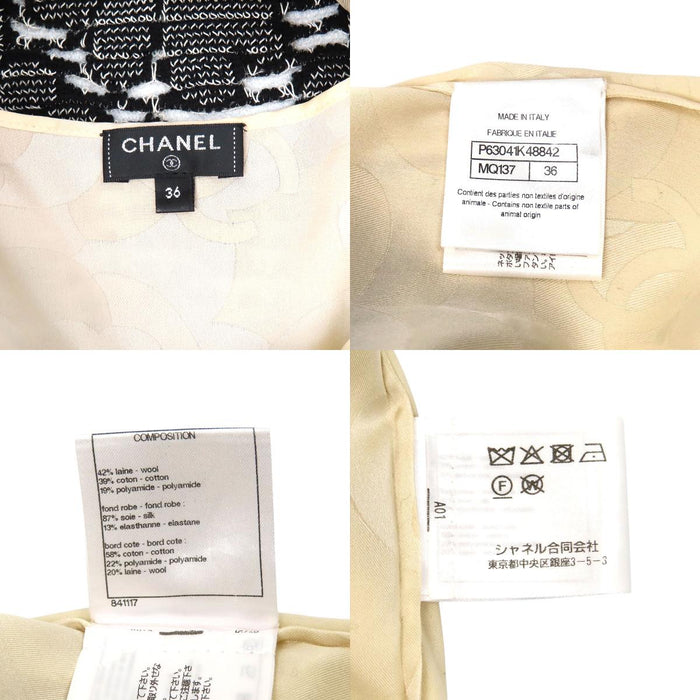 CHANEL 
COCO CC ロゴ フラワー 
ココマーク ノースリーブ ニット ワンピース