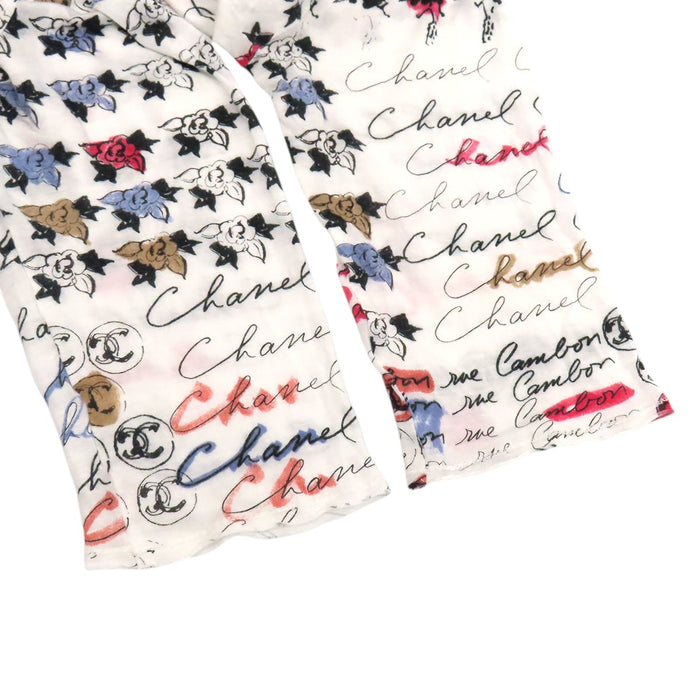 CHANEL 
COCO CC Logo All-over Pattern 06C Modal 
Coco Mark Camellia Mademoiselle Half Sleeve Cut and Sewn