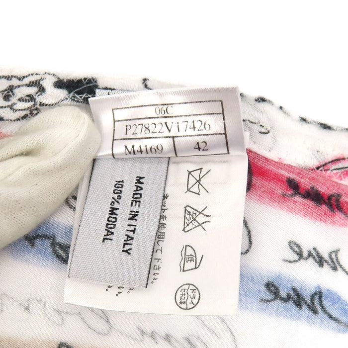 CHANEL 
COCO CC Logo All-over Pattern 06C Modal 
Coco Mark Camellia Mademoiselle Half Sleeve Cut and Sewn