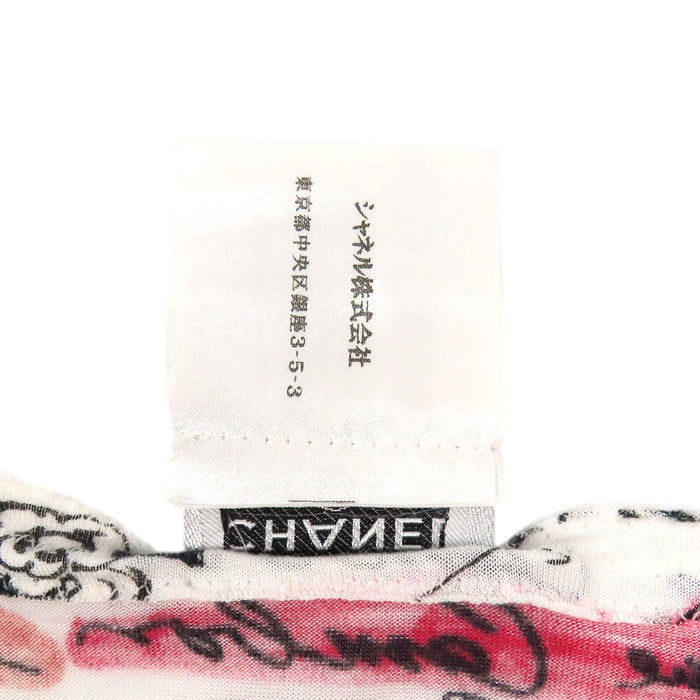 CHANEL 
COCO CC ロゴ 総柄 06C モダール 
ココマーク カメリア マドモアゼル ハーフスリーブ カットソー