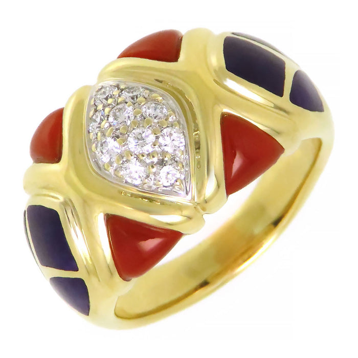 Ash Gloss Bird Diamond Color Stone Ring